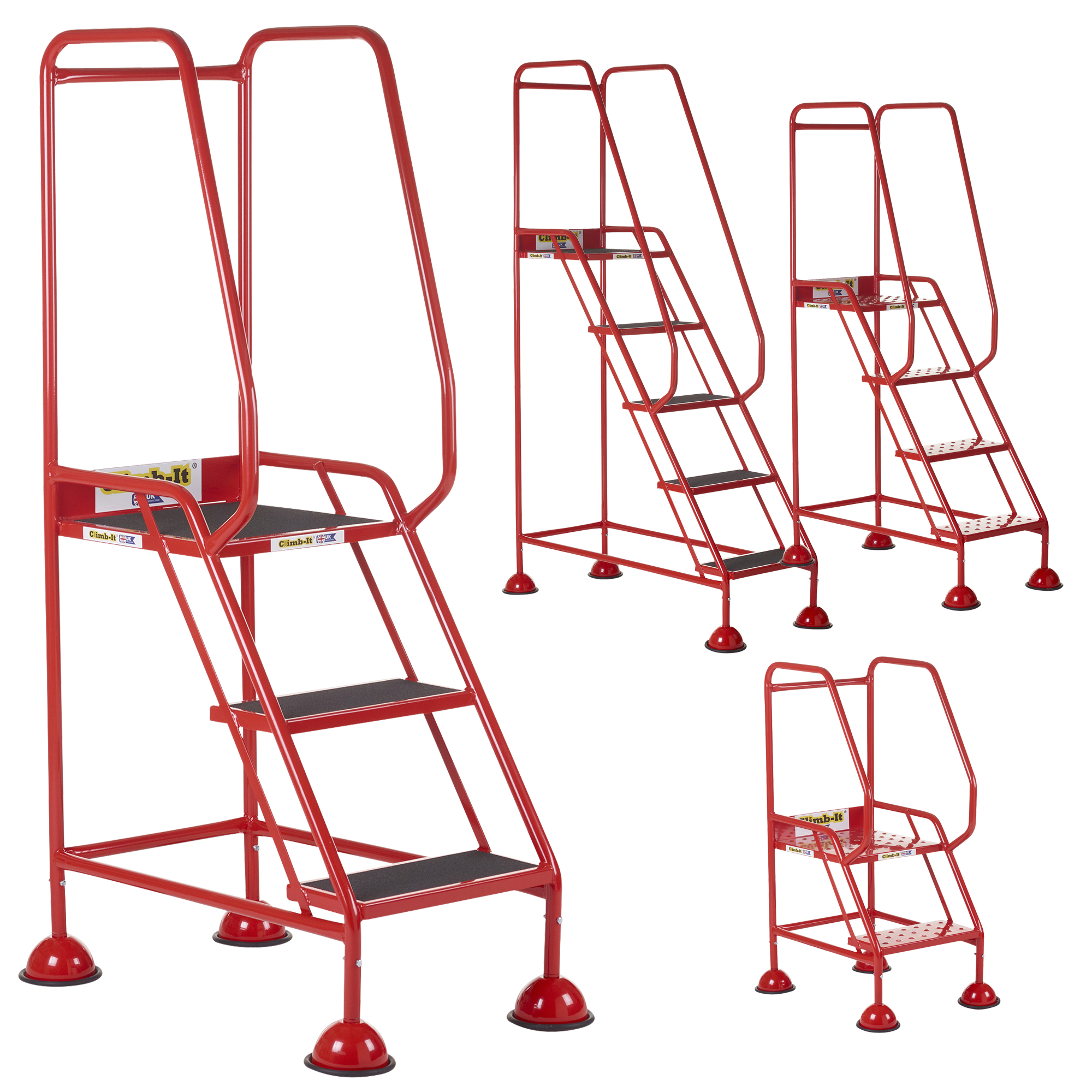 Climb-It UK Domed Feet Steps - Red