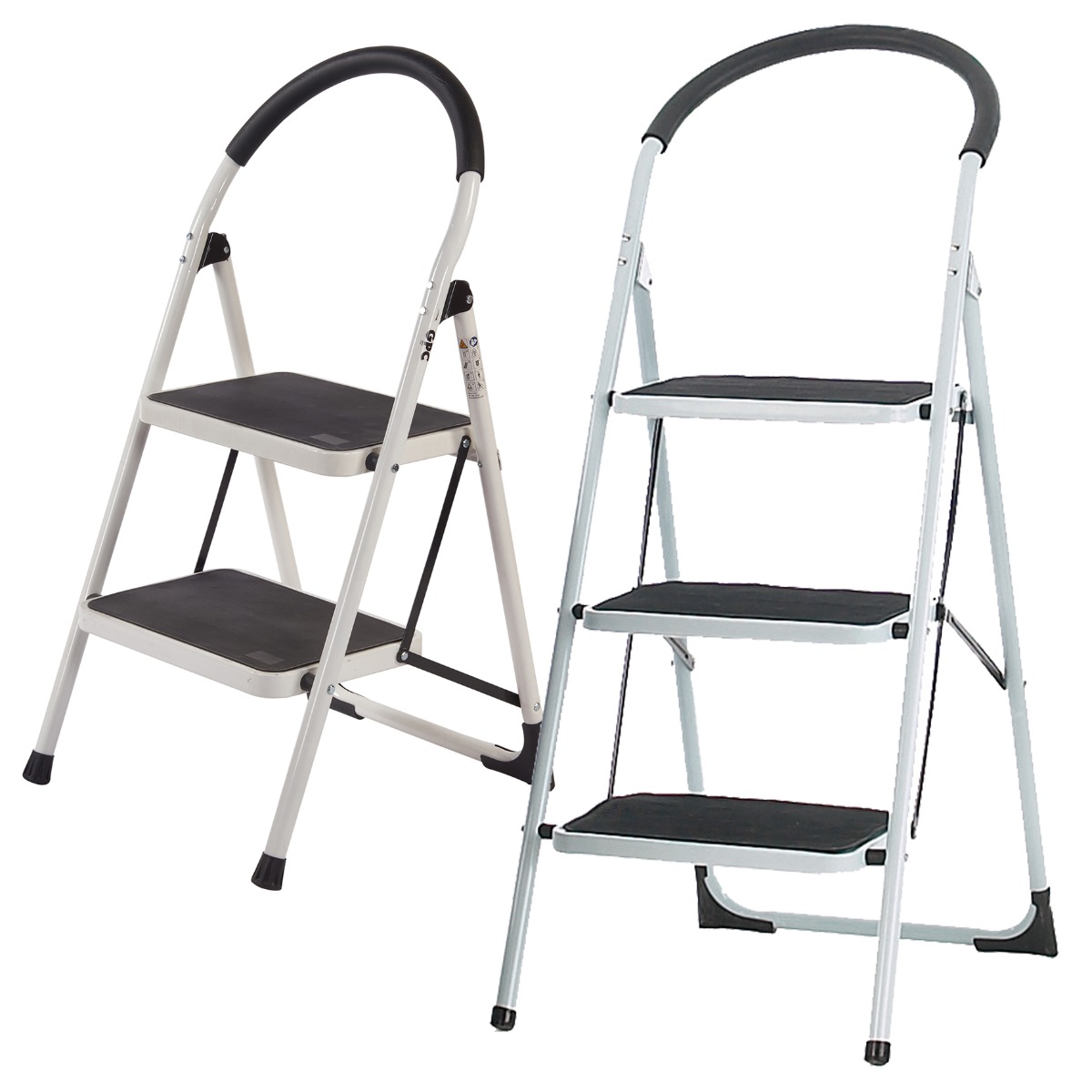 Folding Steps with Soft Grip Handle