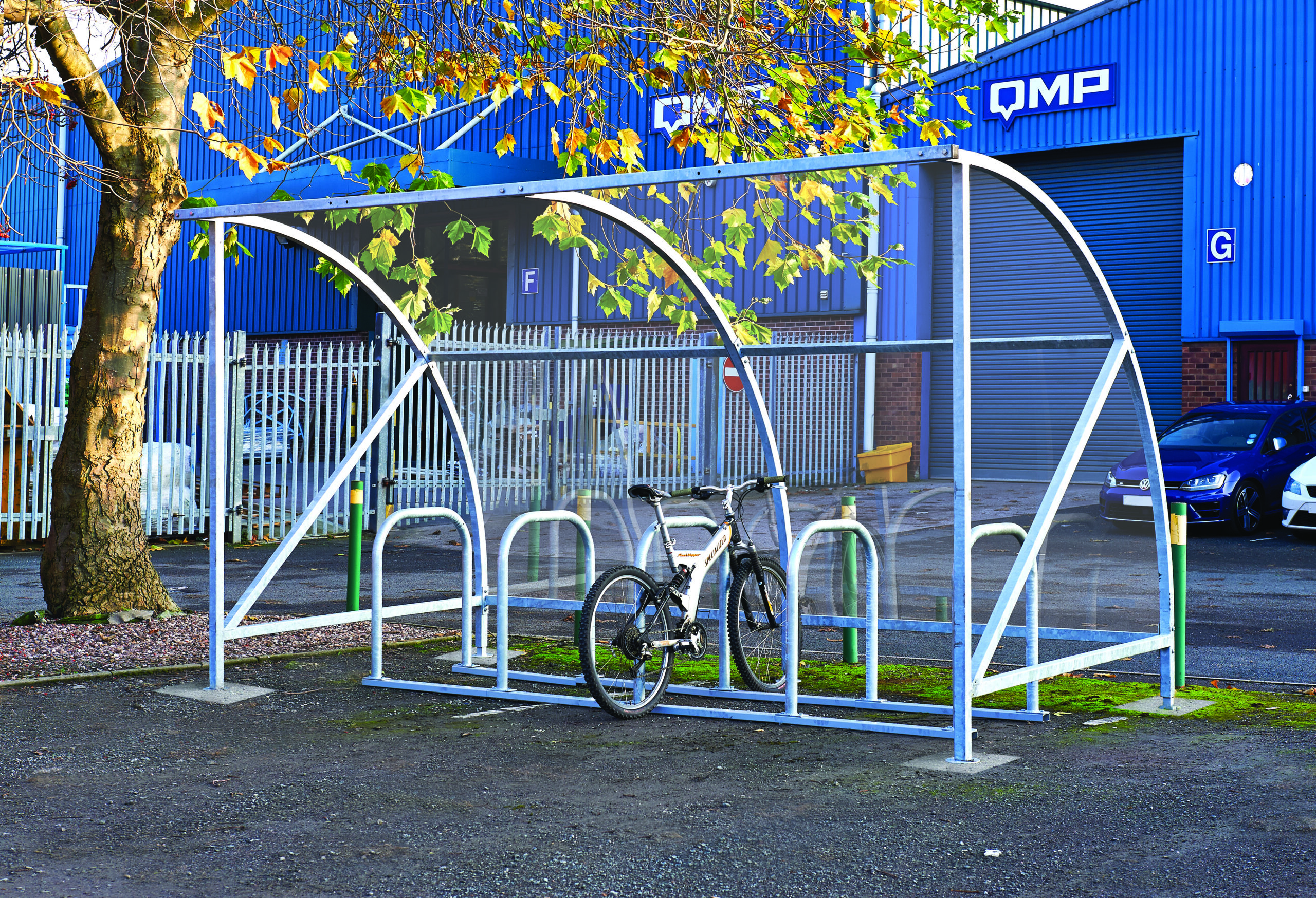 Dudley Cycle Shelters with Sheffield Cycle Rack