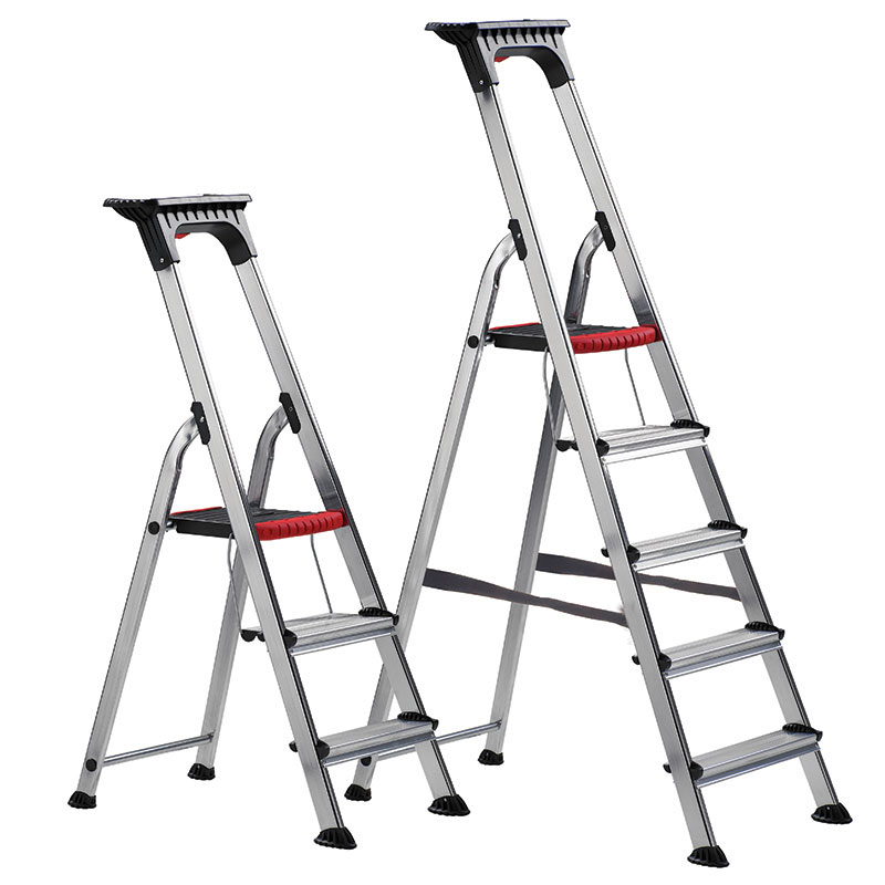 Double Decker Aluminium Stepladder with Tool Tray