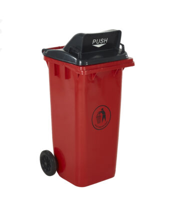 Wheeled Bins with Push Flap Lid