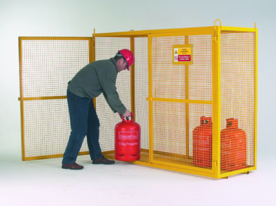 Hazardous Sign for Grenadier® Galvanised Security Cages