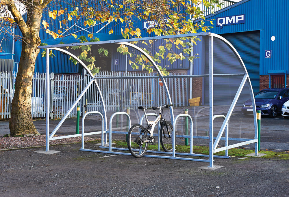 Dudley Cycle Shelters with Sheffield Cycle Rack