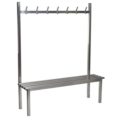 Aqua Solo Benches - Stainless Steel Slats & Hooks