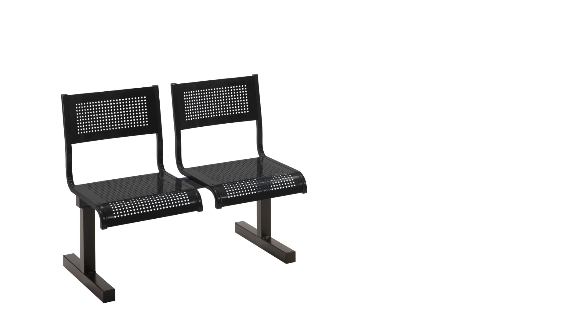 Beam Benches with Steel Seats