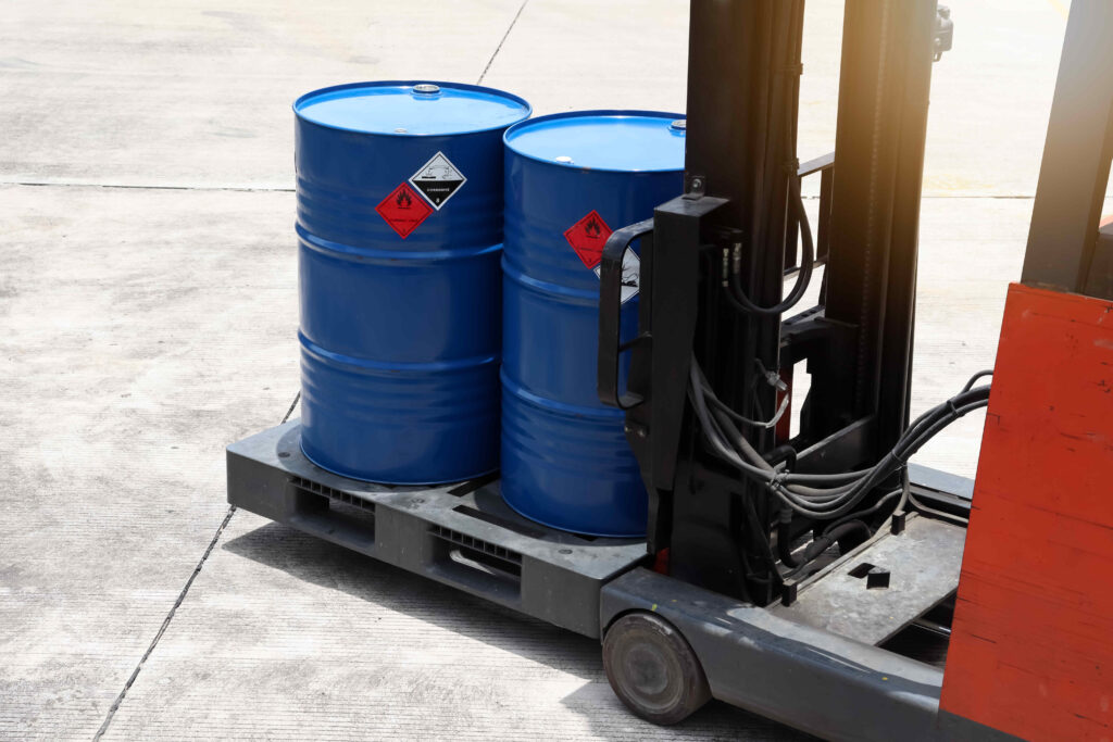 drum and cylinder handling on forklift
