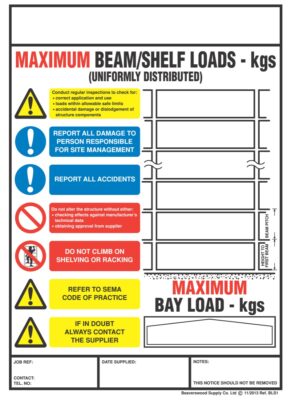 Weight Load Notices