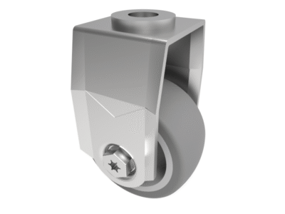 Rubber Fixed Castor Bolt Hole 100mm 90kg