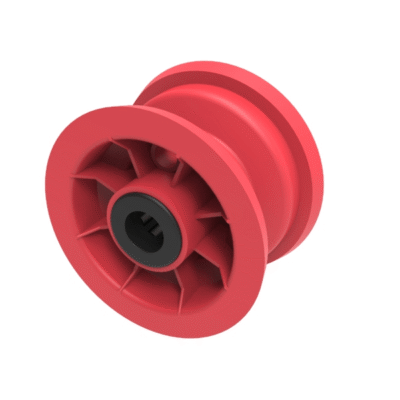 Red Polypropylene 200mm (8") Rim