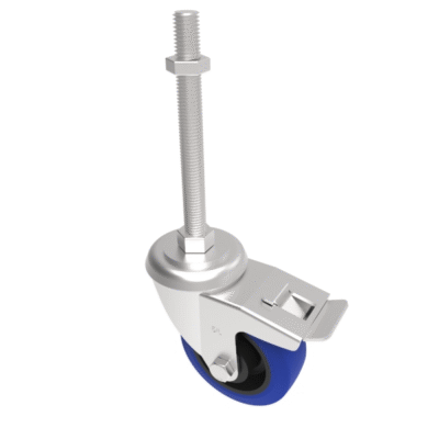 Rubber Swivel Castor Brake 100mm 250kg Load