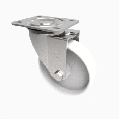 Nylon Plate Swivel Castor 125mm 300kg Load