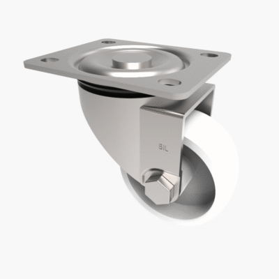 Nylon Plate Swivel Castor 80mm 250kg Load