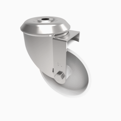 Nylon Bolt Hole Swivel Castor 100mm 180kg Load