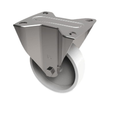 Polypropylene Plate Fixed Castor 100mm 160kg Load