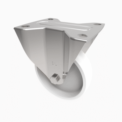 Nylon Plate Fixed Castor 200mm 800kg Load