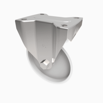Nylon Plate Fixed Castor 125mm 200kg Load