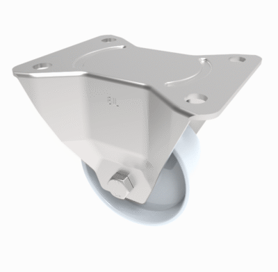 Nylon Plate Fixed Castor 150mm 800kg Load