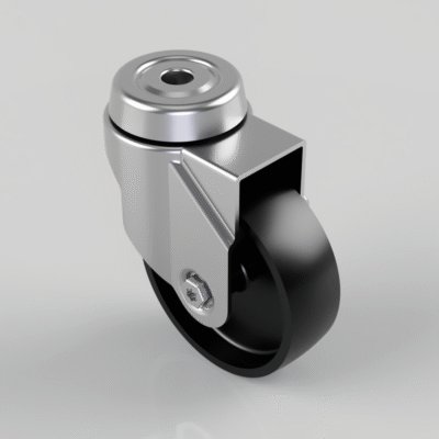 Polypropylene Bolt Hole Swivel Castor 75mm 60kg Load