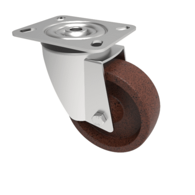Ditherm Plate Swivel Castor 100mm 200kg Load
