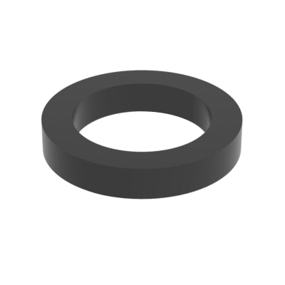 Flat black washer 12mm internal, 18mm outer x 2mm thick