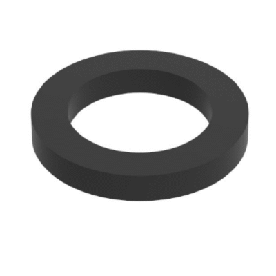 Flat black washer 12mm internal, 18mm outer x 2.5mm thick
