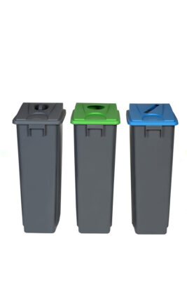 Recycling Waste Bins with Lid Options