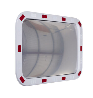 Rectangular Traffic Mirrors with Reflective Edges