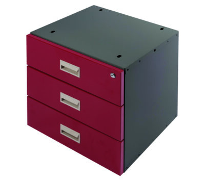 Triple Drawer - Blue - 435 x 420 x 420