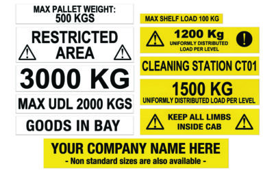 Warehouse Information Labels