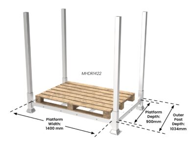 Mammoth Racking Heavy Duty Storage Solution - 1200mm Post - 1400 x 900 Platform