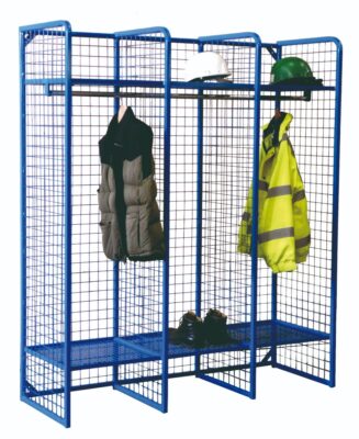 Wire Mesh Storage Compartments - Single Sided Unit